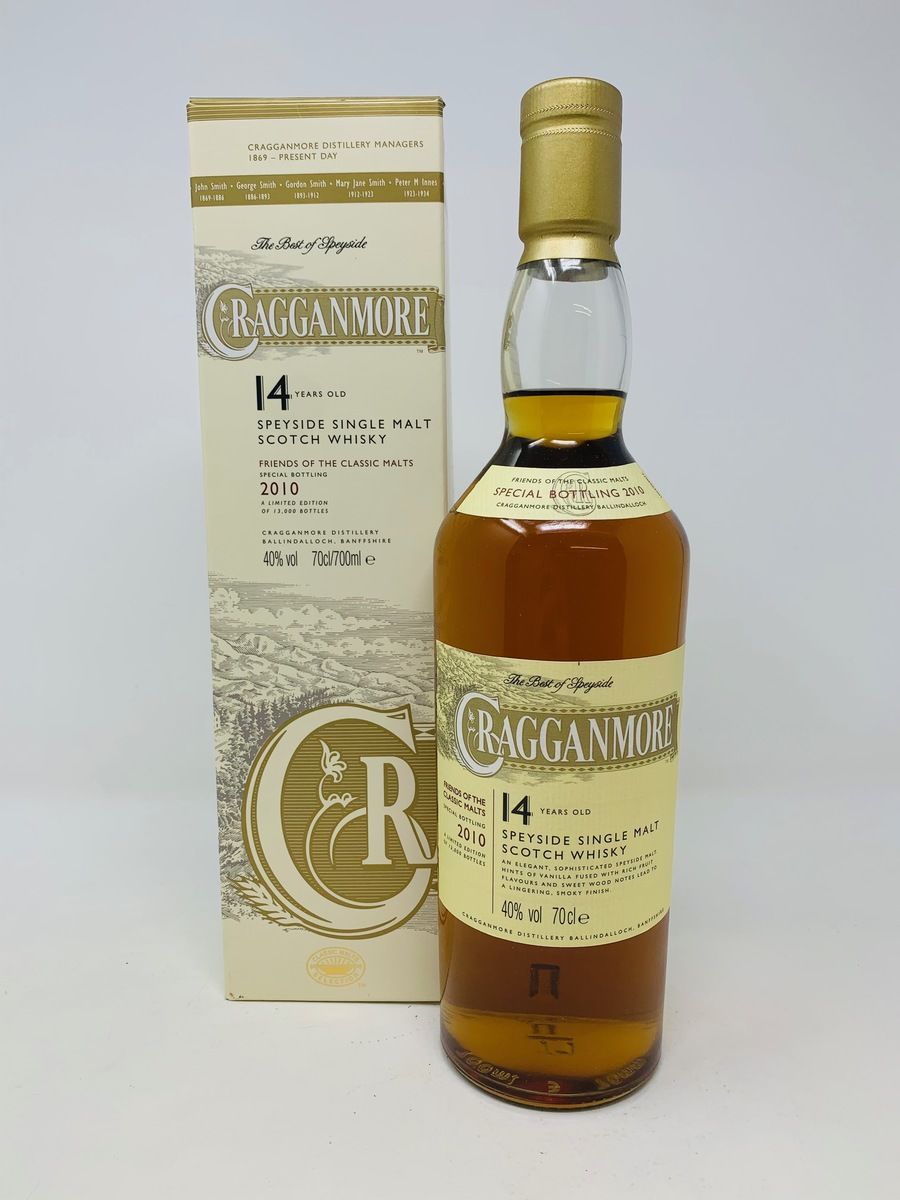 CRAGGANMORE 14 YEAR OLD FRIENDS OF THE CLASSIC MALTS SPECIAL BOTTLING
