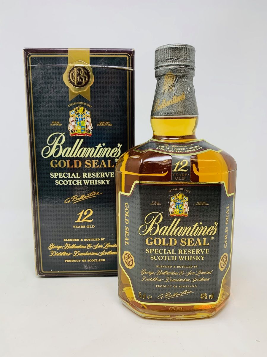 BALLANTINES 75CL 12 YEAR OLD GOLD SEAL