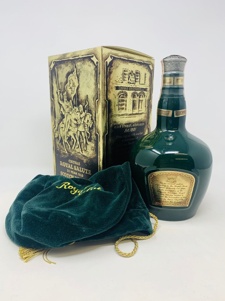 CHIVAS 21 YEAR OLD ROYAL SALUTE EMERALD FLAGON 75CL