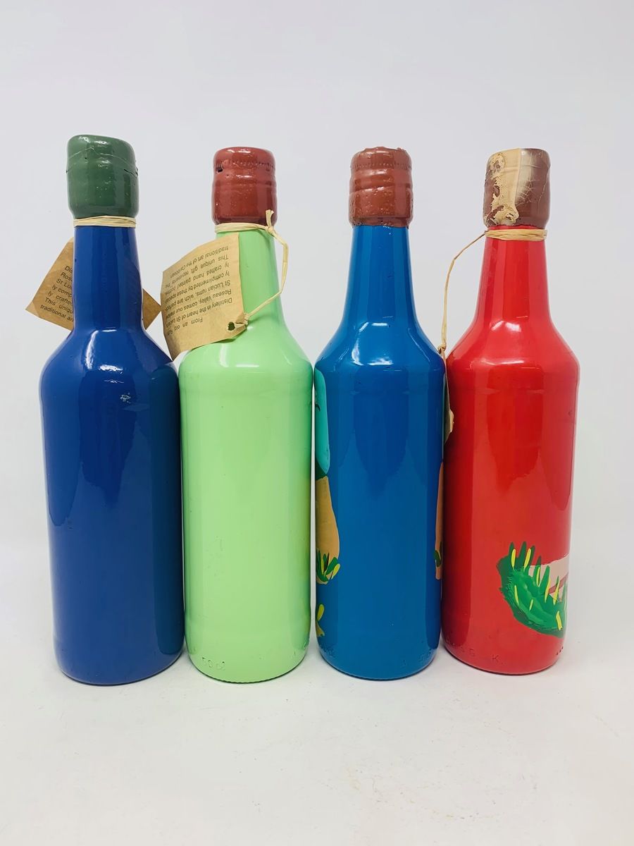 4 x HANDPAINTED ST LUCIAN BOUNTY RUM 