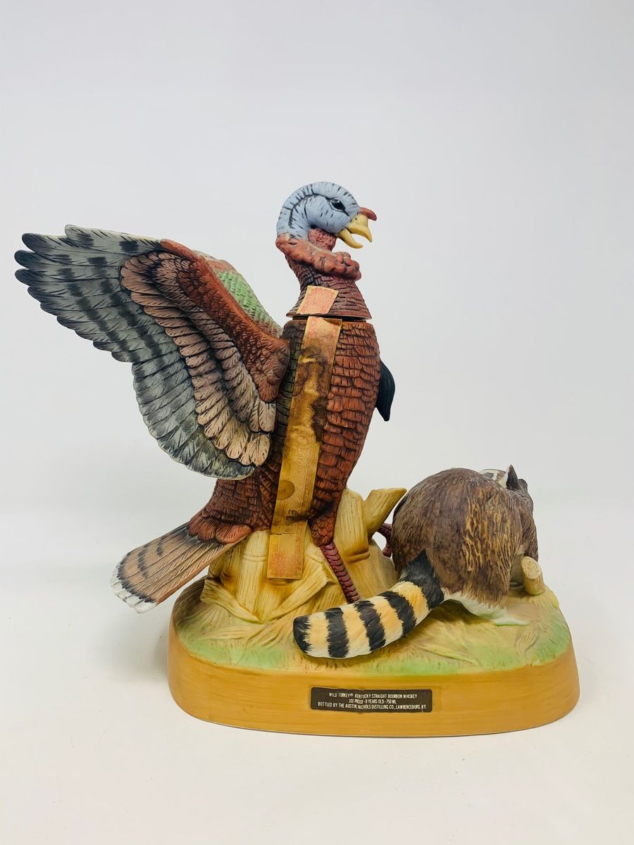 AUSTIN NICHOLS 8 YEAR OLD WILD TURKEY DECANTER 1980'S