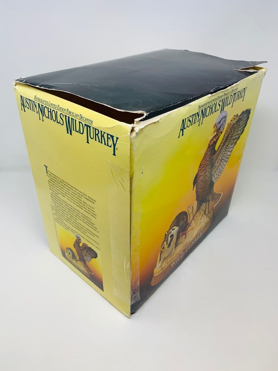 AUSTIN NICHOLS 8 YEAR OLD WILD TURKEY DECANTER 1980'S