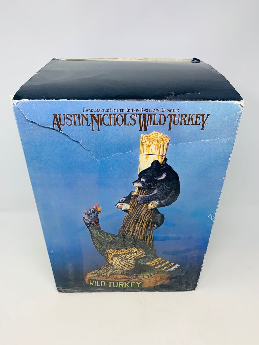 AUSTIN NICHOLS 8 YEAR OLD WILD TURKEY DECANTER 1980'S