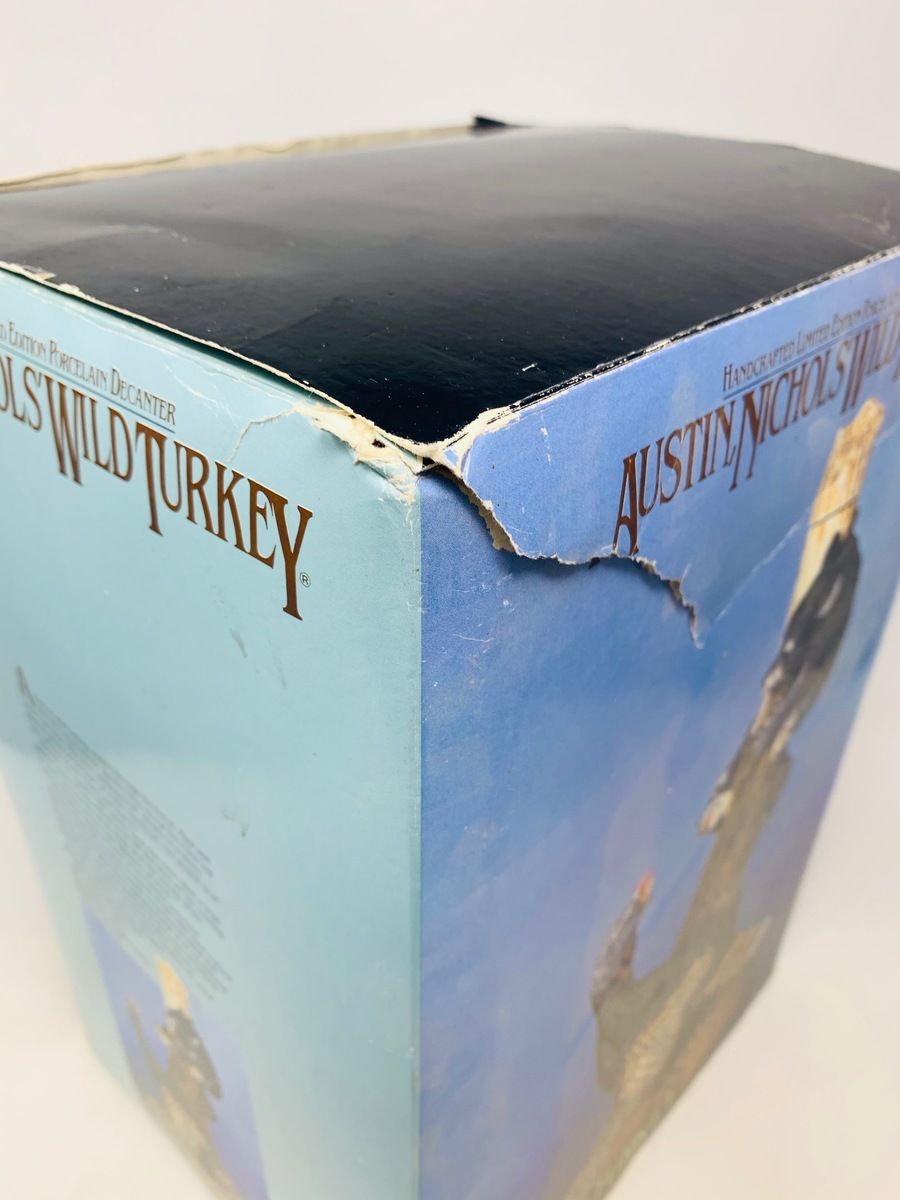 AUSTIN NICHOLS 8 YEAR OLD WILD TURKEY DECANTER 1980'S
