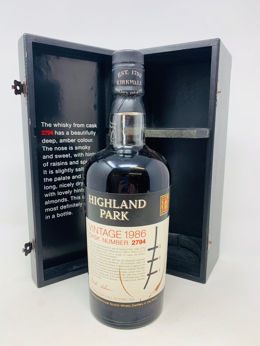 HIGHLAND PARK VINTAGE 1986 CASK 2794