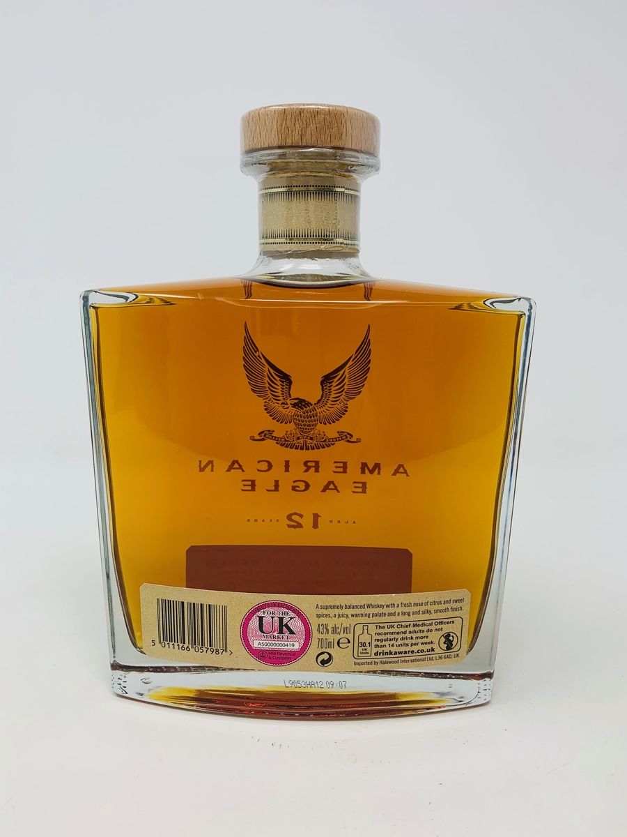 AMERICAN EAGLE 12 YEAR OLD TENNESSEE BOURBON WHISKEY