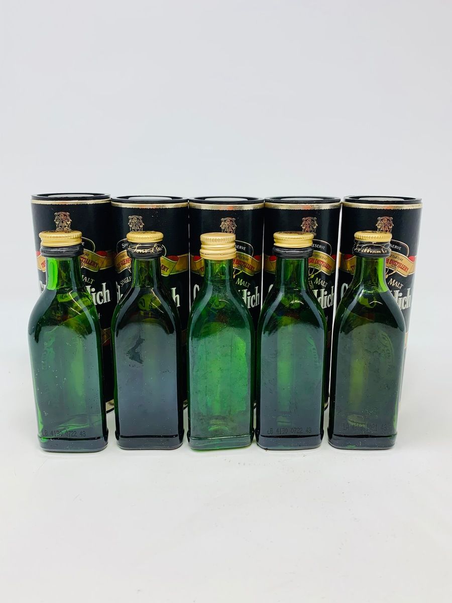 5 X GLENFIDDICH MINIATURES
