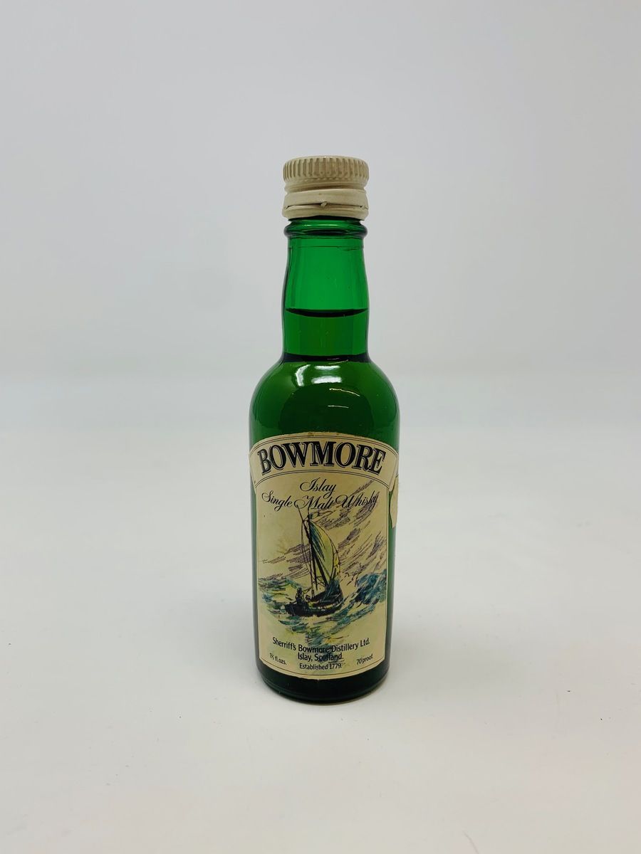 BOWMORE SHERRIFF'S 1970'S MINIATURE 1 2/3 FL.OZS