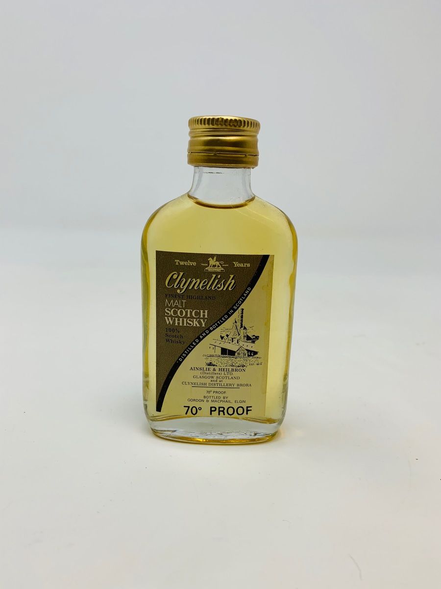CLYNELISH 12 YEAR OLD AINSLIE AND HEILBRON MINIATURE