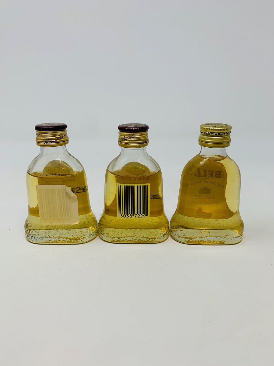 3 X BELLS WHISKY MINIATURES