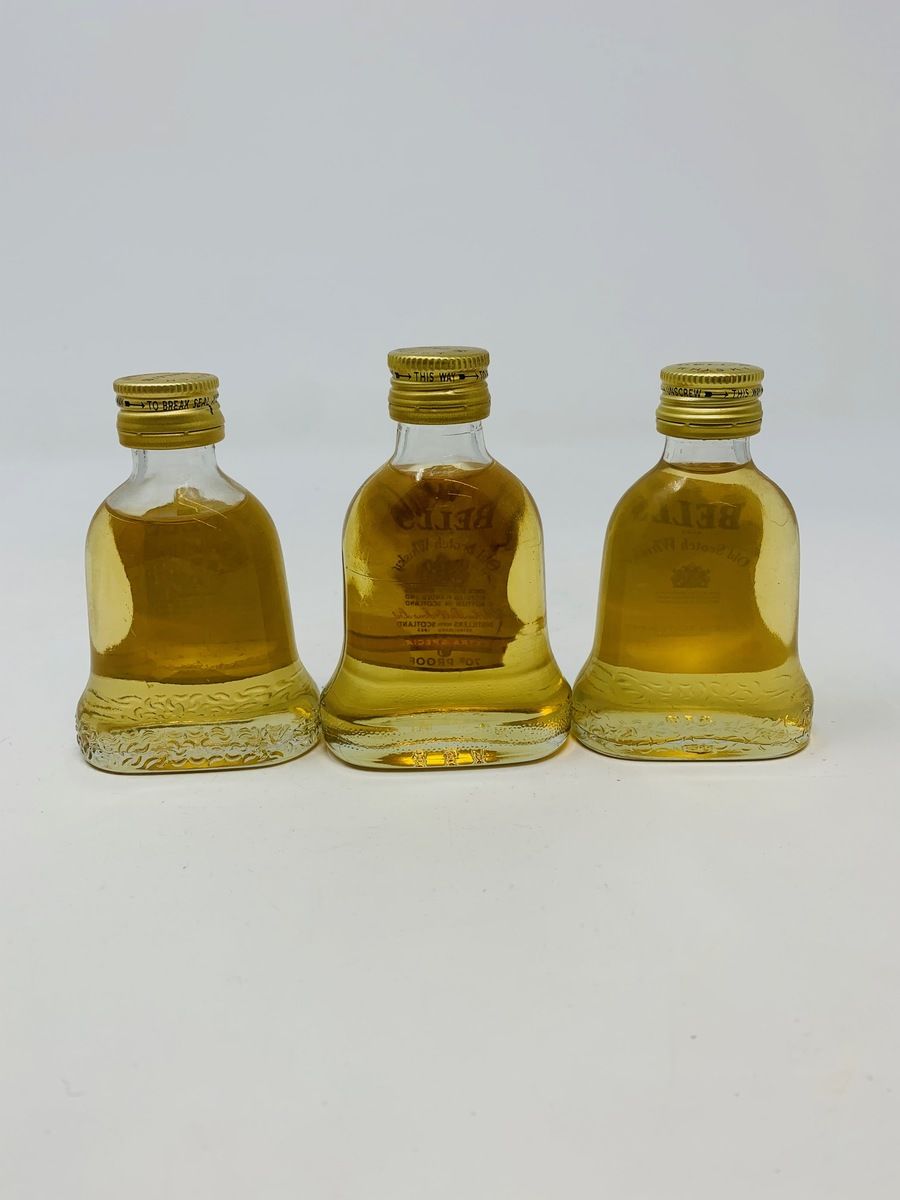 3 X BELLS WHISKY MINIATURES